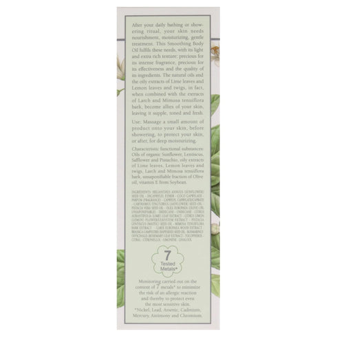 L’Erbolario Frescaessenza Smoothing Body Oil - Tightening, Toning Moisturizer with Vitamin E, 3.3 oz