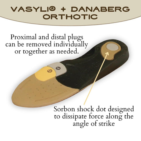 Vasyli+Dananberg 1st Ray Orthotic - X-Large, Full-Length Insole, Heat Moldable, Pain Relief