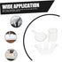 Set Round Mouthwash Basin with Cup and Spoon - Home & Salon Use