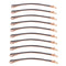 Yishenyishi Pack of 10 Curved Jumbo Bobby Pins, Hair Clips (Gray)