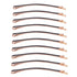 Yishenyishi Pack of 10 Curved Jumbo Bobby Pins, Hair Clips (Gray)