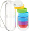 HOOWIFFY 7-Day Portable Medicine Organizer Pill Box Multi-Compartment Weekly Pill Case for Daily