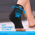 Ankle Ice Pack Wrap for Swelling, Reusable Gel Ice Pack for Injuries, Hot Cold Therapy Sock for Plantar Fasciitis Pain