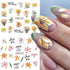 12 Sheets Lily Flowers Nail Stickers, Water Transfer Decals for Spring Floral Nail Art Design
