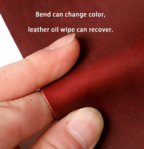 Leather Ponytail Holder, Handmade Leather Hair Ties, Braid Holder, Long Hair Accessories, Crazy Horse Leather (1pc)