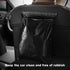 Disposable Car Trash Bags, Pack of 100, Portable Self Adhesive Vomit Bags for Cars, Black