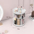 Rotating Makeup Organizer, 360° Spinning Skincare Organizers, Adjustable Medium Cosmetic Storage, White