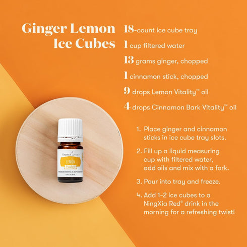 Young Living Vitality Lemon Essential Oil 5ml - 100% Pure, Zesty Citrus Flavor for Culinary Delights - Brighten Your