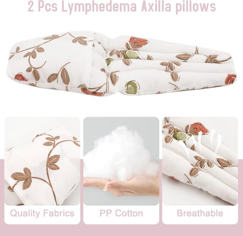 Lymphedema Axilla Pillow, Large Mastectomy Pillows Post Op Cotton Lumpectomy Recovery Supplies for Armpit Pain Relief