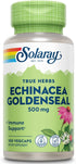 SOLARAY Echinacea Root & Goldenseal Root 500mg, 100 VegCaps, Healthy Immune & Respiratory Support