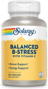 Solaray B-Stress Supplement, 100 Count