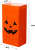 Tatuo Halloween Pumpkin Paper Bags, 24 Pieces Flat Bottom Bags for Candy Present Crafting Lunch