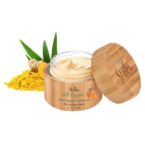 Shir Turmeric Moisturizer, 15ml Organic Anti-Aging Cream with Vitamins B6 & C, Hydrating Facial Moisturizer for Radiant