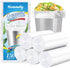 Hommaly 4 Gallon Clear Trash Bags, 150pcs, Strong Garbage Bags for Bathroom, Office, Waste Basket Liner