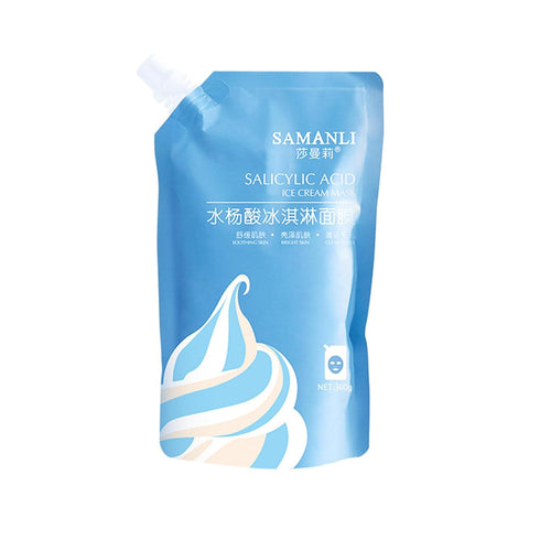 Salicylic Acid Ice Cream Mask, Acne Moisturizing Smear Mask for Blackheads and Pore Cleansing