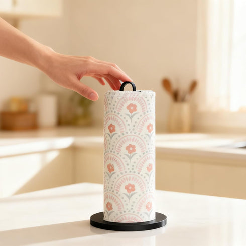 ROGITU 25 Pack Reusable Tissue Paperless Towel Roll Washable Cotton for Kitchen Towels Zero Waste Products Replacement