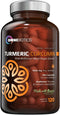 Organic Turmeric Curcumin Extract Supplement 1500mg with BioPerine, 120 Vegetarian Capsules