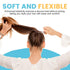 HOYOLS Large Fabric Hair Ties, 100 Pcs Soft Gentle Bands for Thick Curly Hair, Caramel
