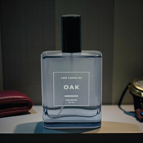 LNB Candles OAK Mens Cologne Clean Ingredients & Essential Oils Fresh Woodsy Cedar Oak Scent Long-Lasting Masculine