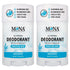 MONA BRANDS All Natural Deodorant For Women & Men | For Sensitive Skin | No Aluminum or Baking Soda | (2-Pack UNSCENTED
