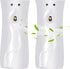 (2-Pack) Automatic Fragrance Dispenser, Air Freshener Spray Dispenser, Wall Mounted or Standing, White