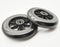 Universal Walker Replacement Wheels, 5” Caster Wheels, 5/16" (8MM) Axle Mounting Hole, 30MM Shaft Height, 1 Pair, Black