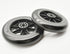 Universal Walker Replacement Wheels, 5” Caster Wheels, 5/16" (8MM) Axle Mounting Hole, 30MM Shaft Height, 1 Pair, Black