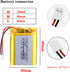 3.7V 1200mAh Lipo Battery, 103040 Lithium Polymer Ion Battery with JST Connector, Rechargeable Lithium Ion