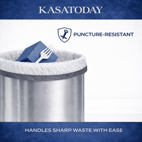 KASATODAY 10 100ct (10 100 Count) Drawstring Trash Bags, Gallon Everyday Use Garbage Bags, Extra Strong Leak-Proof