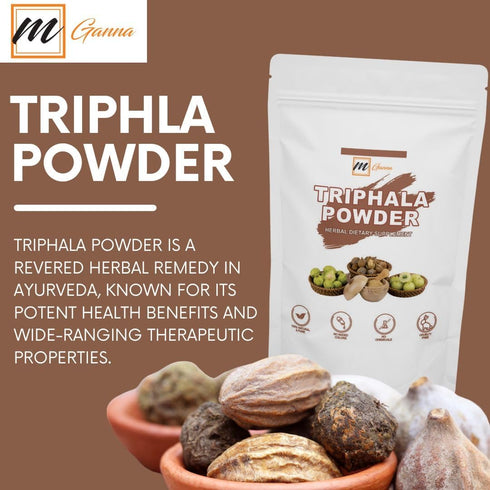 100% Natural Triphala Powder for Health Care and Glowing Skin - 100 GMS / 0.22 LBS