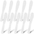 10 Pcs Plastic Cosmetic Spatula, Jelly Mask Applicator, Disposable Skincare Lotion Spatulas for Facials (White)