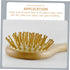 PERSELOSO Infant Soft Wooden Hair Comb for Gentle Scalp Grooming for Newborn Hair Care and Bath Time