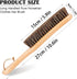 Horsehair Garment Brush with Long Wooden Handle, Soft Clothes Brush for Hair Removal, Lint Brush for Pet