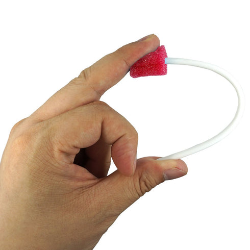 Oral Swabs Flavored Lemon - 150 Counts Tooth Cleaning Sponges for Elderly