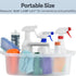 Haundry Large Cleaning Caddy with Handle, Sturdy Organizer Basket for Household Cleaning Supplies