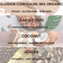 Organic Concealer - FULL Coverage Cover Up, 100% Natural, Made in USA, Erase