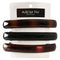 Stylish Tortoise Shell Hair Clip, Set of 3 Barrettes for Updo, Bun, Ponytail, Strong Accessory