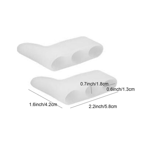 10Pcs Toe Separators, Triple Gel Corrector for Overlapping Toes, Pinky Toes Corrector