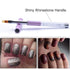 SILPECWEE 3Pcs Acrylic Nail Brush Set, UV Gel Nail Ombre Brush, Double-Head Sponge Pen for Nail Art