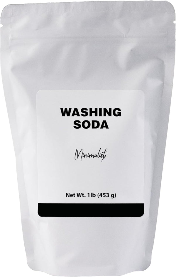 Minimalist Washing Soda, Ideal for Laundry and Household Cleaning, Packaged for Convenience