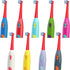 10 Pack Replacement Brush Heads for Brusheez Kids Electric Toothbrush, Compatible with Brusheez, Red, Medium