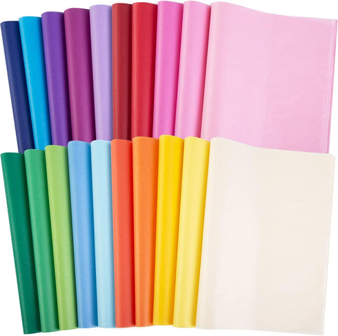 Shindel 330 Sheets Multicolor Tissue Paper 14 x 10 Inch Bulk Wrapping Tissue Paper for Gift Bags DIY Crafts