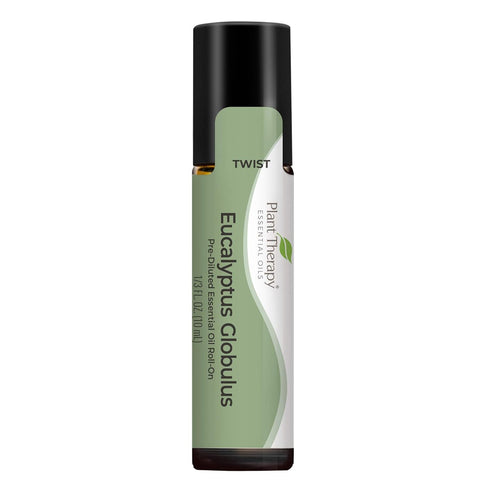 Plant Therapy Eucalyptus Pre-Diluted Roll-On 10mL (1/3 oz) for Skin and Clear Breathing, 100% Pure