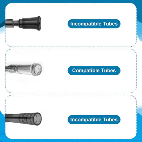 15pcs Oxygen Tubing Connector, 360-Degree Rotation Tubing Swivel Connector for Oxygen Cannula Hose