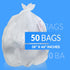 Reli. SuperValue 40-45 Gallon Trash Bags | 50 Count | Made in USA | Heavy Duty | Clear Multi-Use Garbage Bags by Reli.