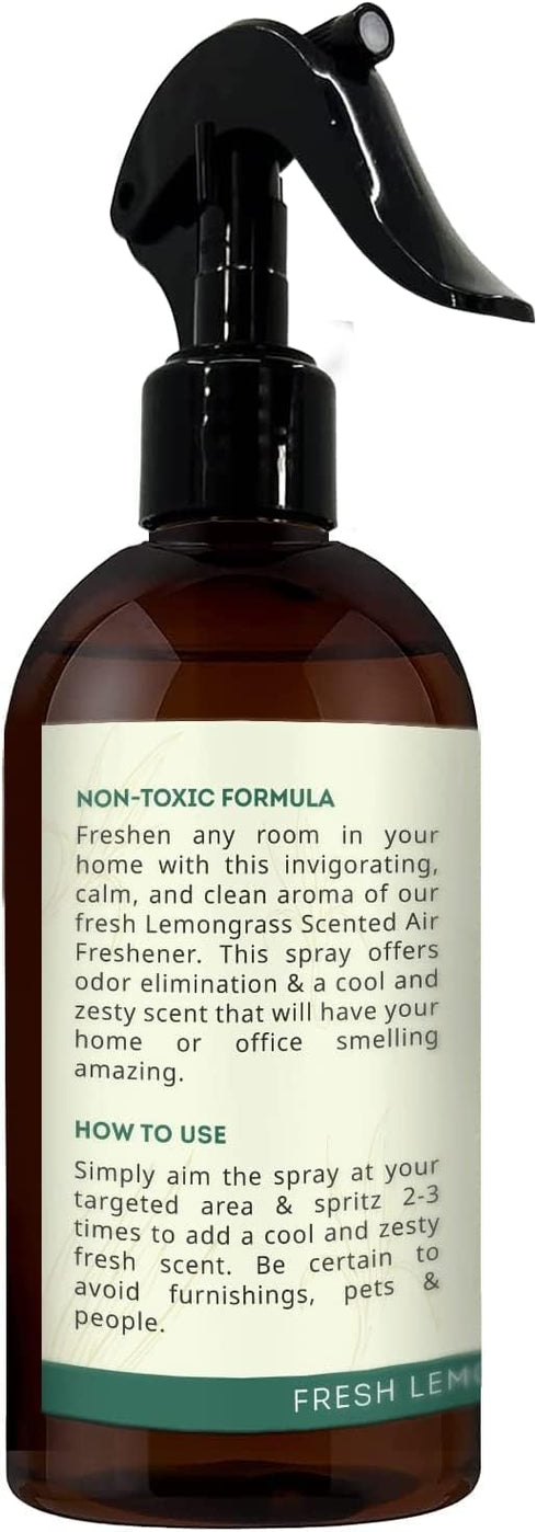 Kate Naturals Air Freshener Spray for Home, Lemongrass Essential Oil Room Spray, 8 fl oz, Non-Toxic