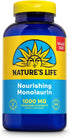 Nature's Life Monolaurin 1000 mg - Immune Support Supplement from Natural Raw Coconut, 250 Vegetarian Capsules