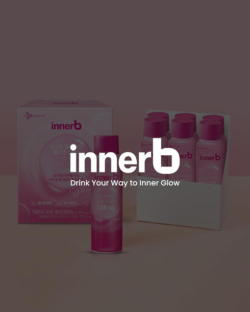 Innerb Glowshot Collagen (10.1fl oz, 6 Servings) - Low-Molecular-Weight Fish Collagen Shots for Skin, Hair, Nails