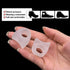 Welnove 10 Pack Toe Separators Gel Toe Spacers for Bunions, Overlapping Toes, and Pain Relief Pads - Clear