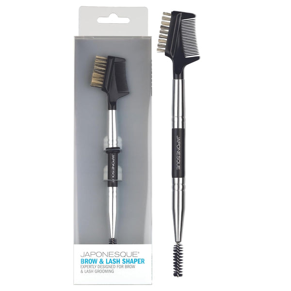 JAPONESQUE Brow & Lash Shaper with 3 Different Spoolie Brushes for Grooming and Shaping Brows